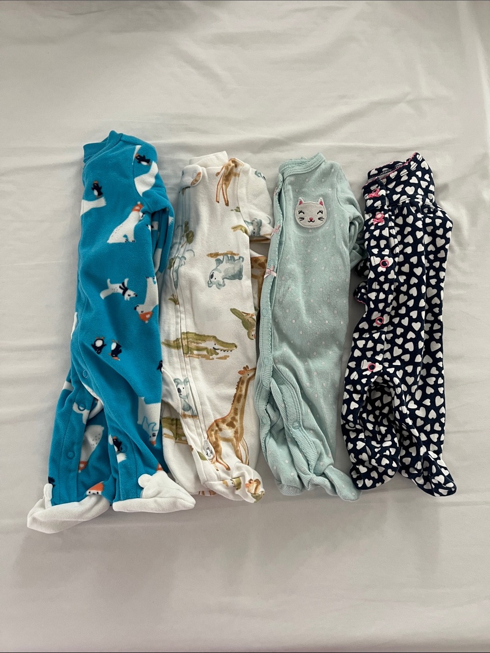 Baby Girl Carter’s Baby Footed Pajama Sleepers Bundle